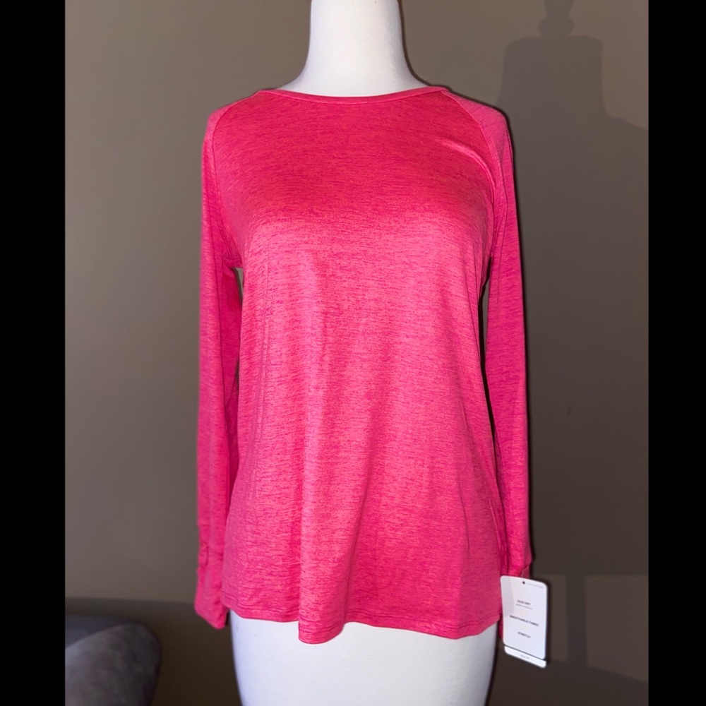 Workout Pink Long Sleeve Shirt